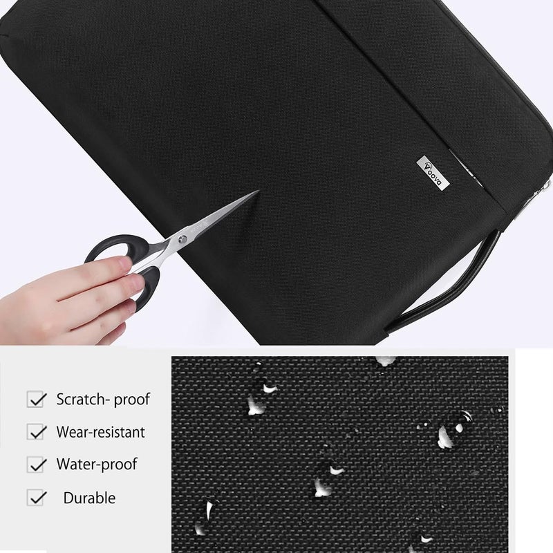 Voova 13 Inch Laptop Sleeve Case Compatible With Macbook Air/Macbook Pro 13 M2/M1,13.5 Surface Laptop 5/4,Xps 13 Chromebook,Ipad Pro 12.9,360Protective Computer Carry Bag Cover With Organizer Pocket - Image 4